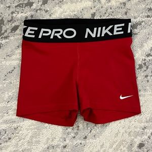 NIKE pro red spandex